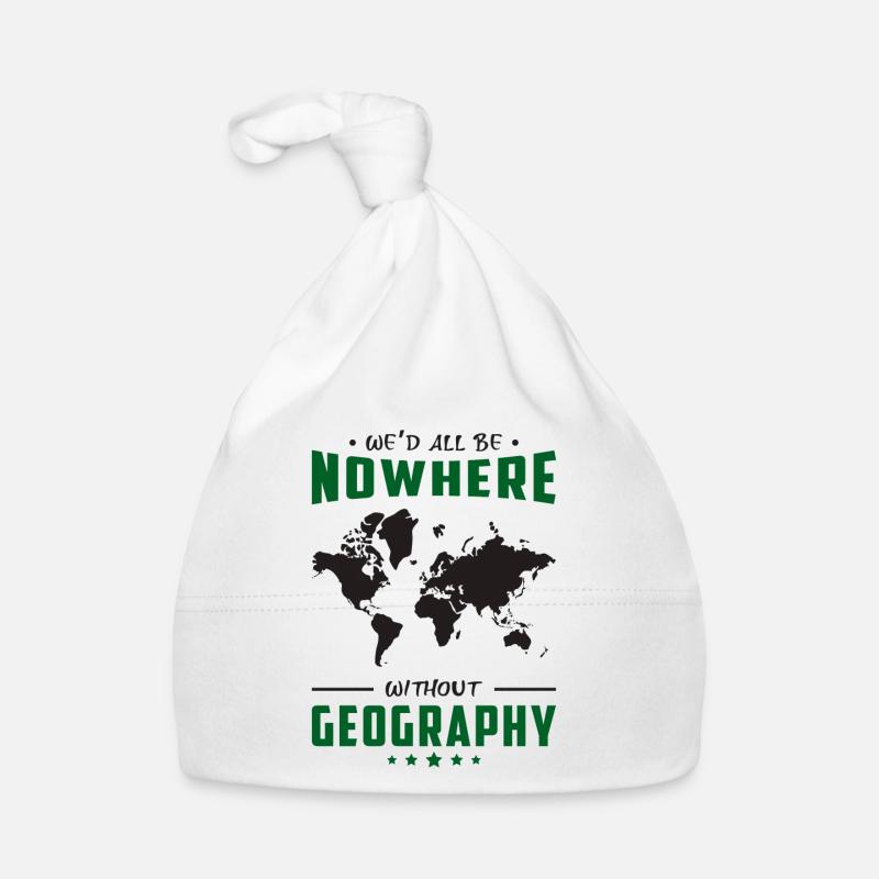 Geografie Lehrer Geocaching Geography GPS Geschenk Baby Bio-Mütze