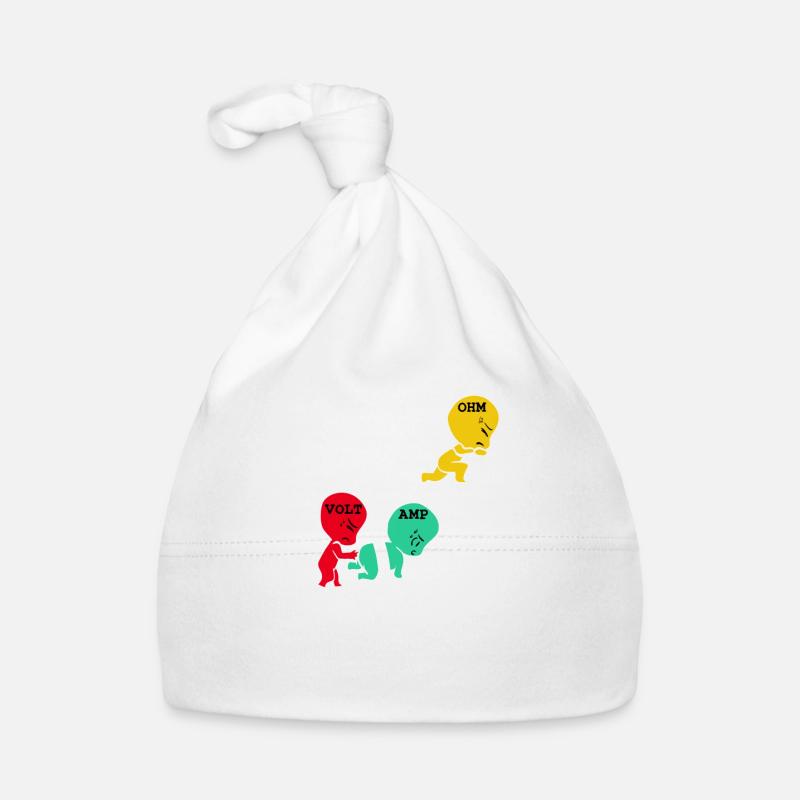 Volt Amp Ohm Electricity Tshirt Design Electrical Organic Baby Cap