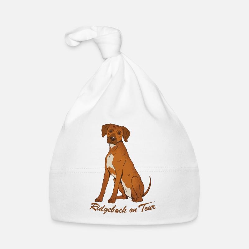 Süßer Rhodesian Ridgeback Welpen on Tour Baby Bio-Mütze