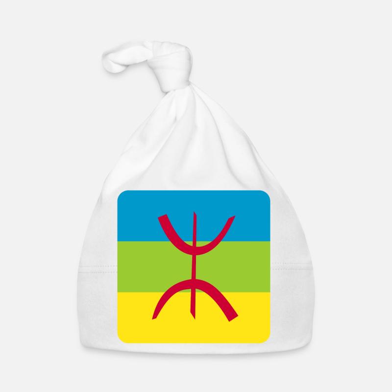 autocollant drapeau berbère réf amazigh Bonnet bio Bébé