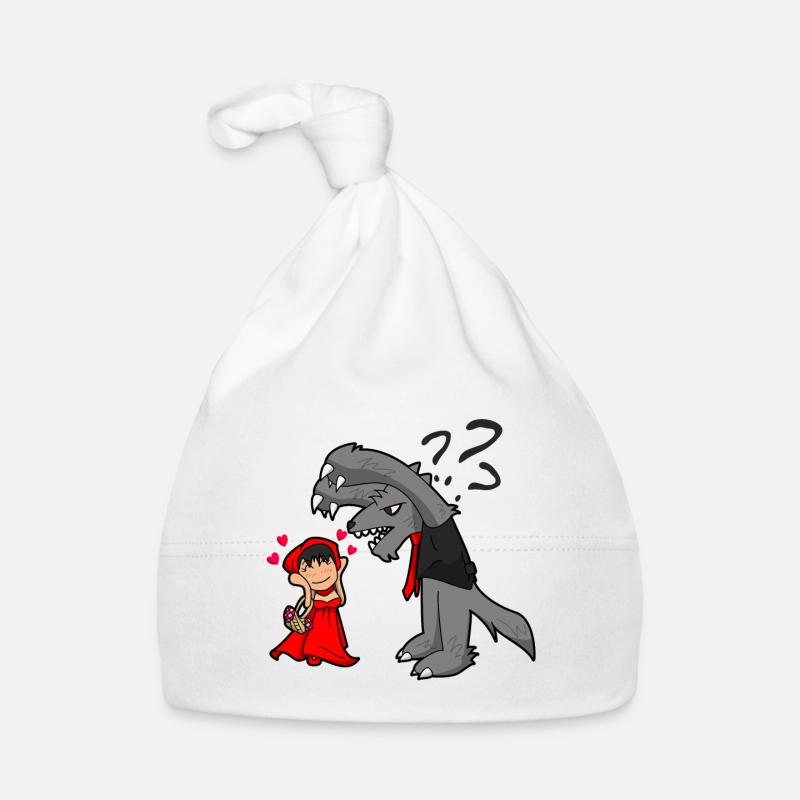 Le petit chaperon rouge et le loup Bonnet bio Bébé