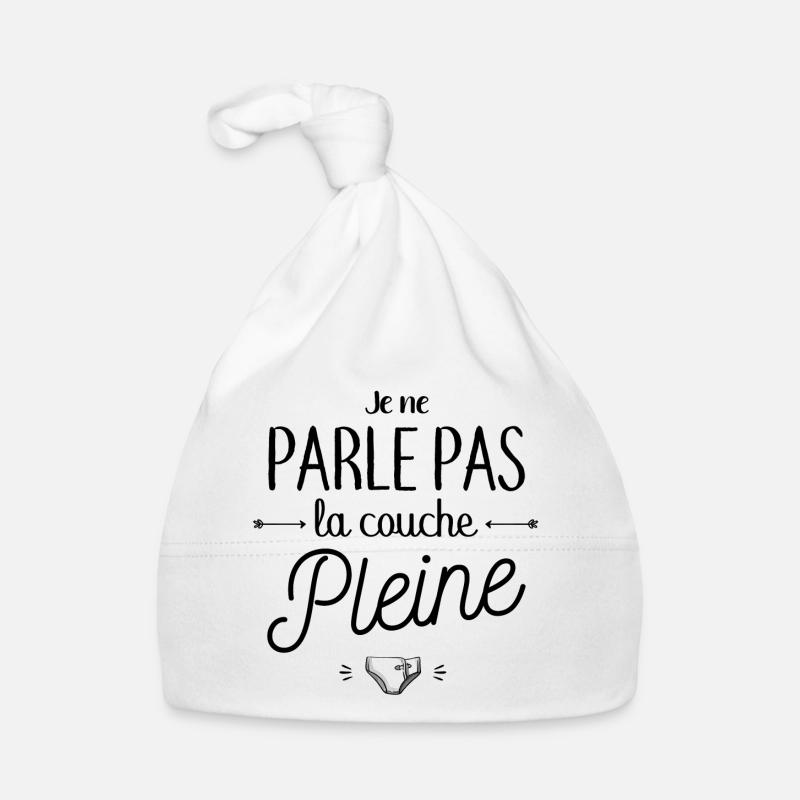 La couche pleine - Bonnet bio Bébé - blanc