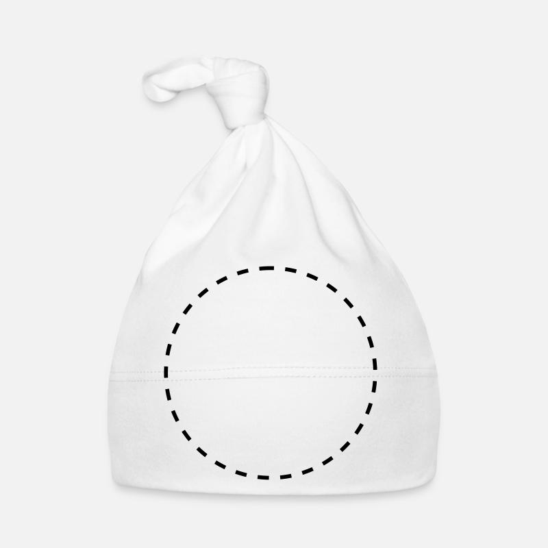 Kreis gestrichelt Baby Bio-Mütze