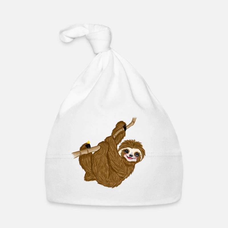 Baby sloth Organic Baby Cap