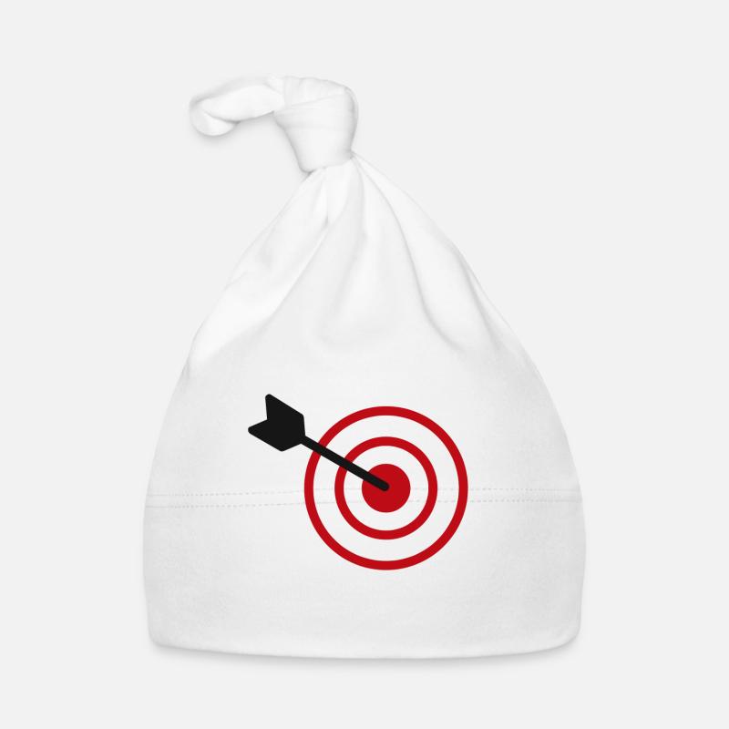 Fléchette flèche fléchettes cadeau jeu de fléchettes - Bonnet bio Bébé - blanc