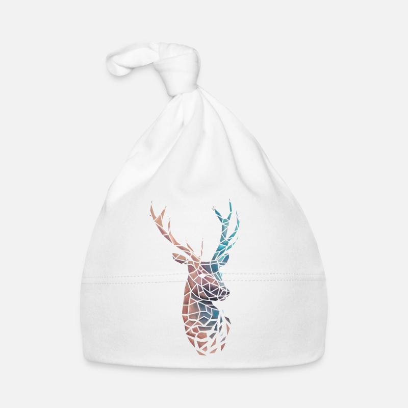 Low Poly Hirsch Gradient Baby Bio-Mütze