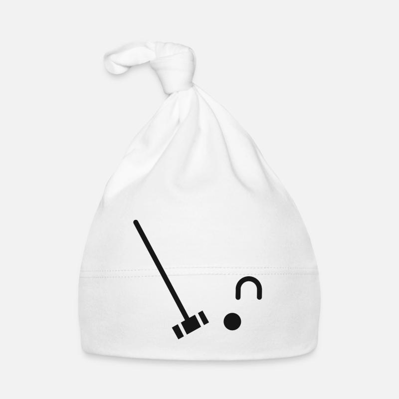 Krocket Sport Krocketschläger Krocketball Crocket Baby Bio-Mütze