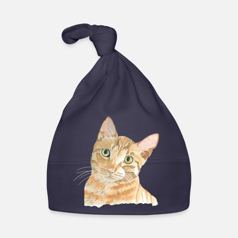 Chat rouge Bonnet bio Bébé