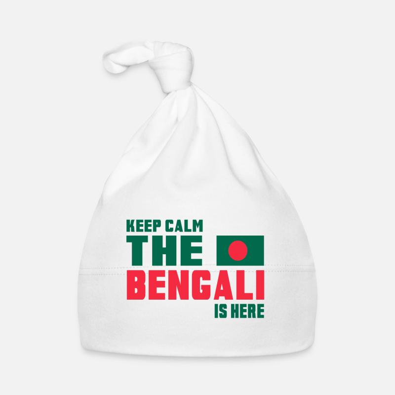 Keep Calm Bangladesch Design / Geschenkidee Baby Bio-Mütze