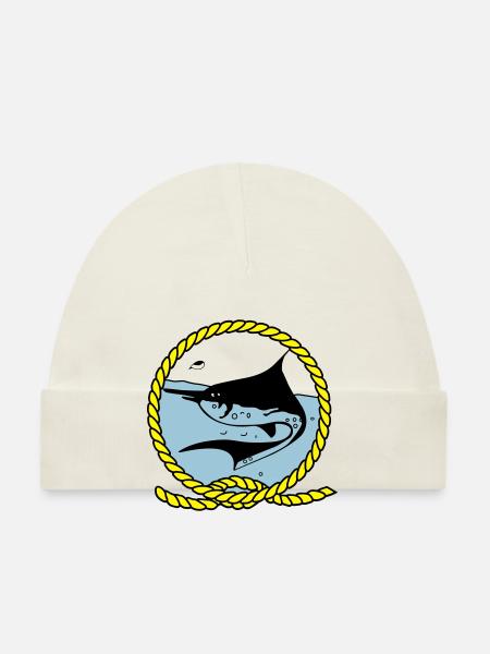 Leawaka Haria logo - Organic Baby Cap - white - Front