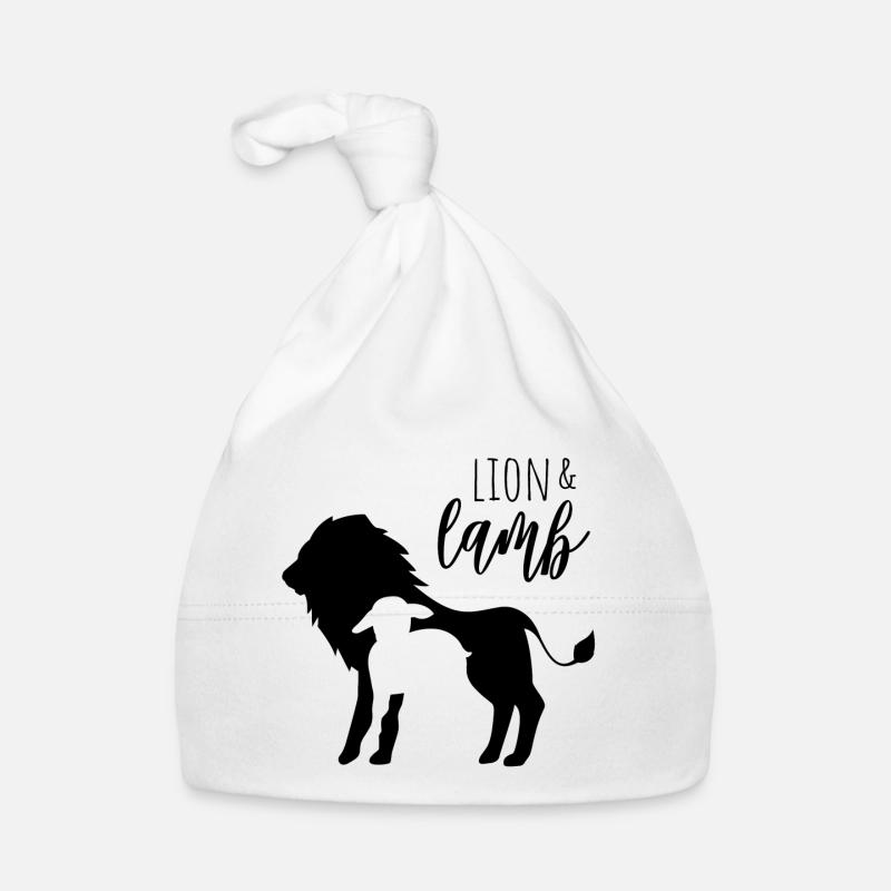 lion and the lamb - compact design Organic Baby Cap