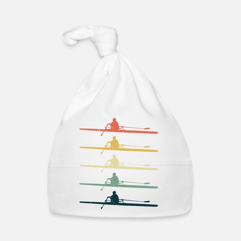 Équipage Aviron Équipe Bateau Rameur Rameur Rétro Bonnet bio Bébé
