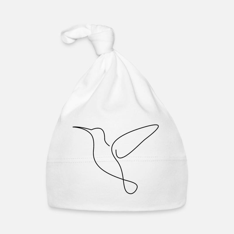 Colibri - Bonnet bio Bébé - blanc