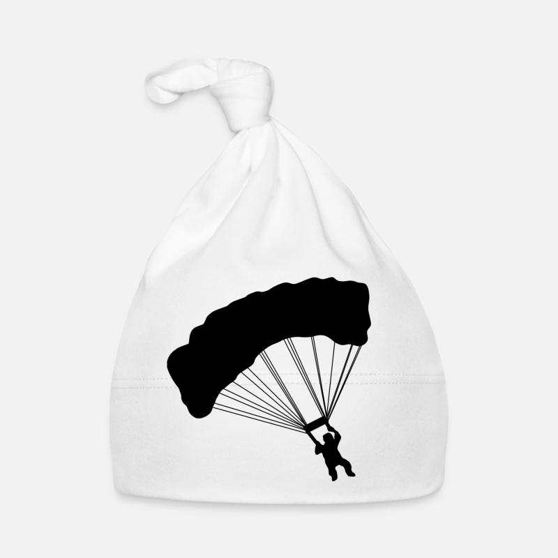 Parachutage parachute - Bonnet bio Bébé - blanc