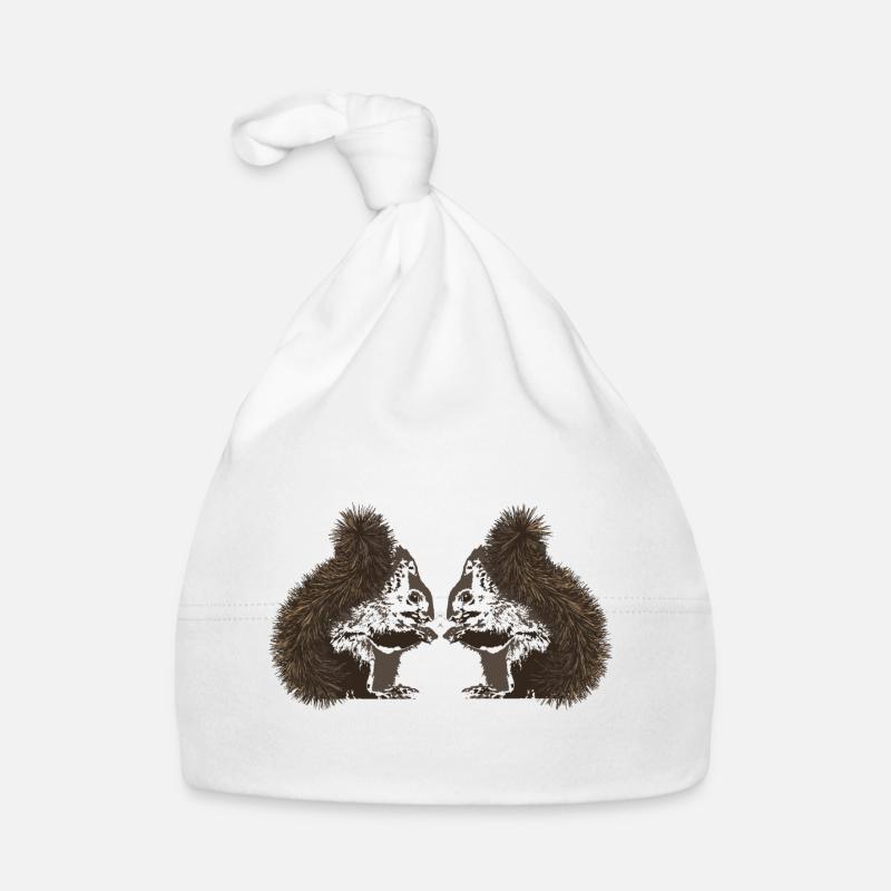 Écureuils, écureuils Bonnet bio Bébé