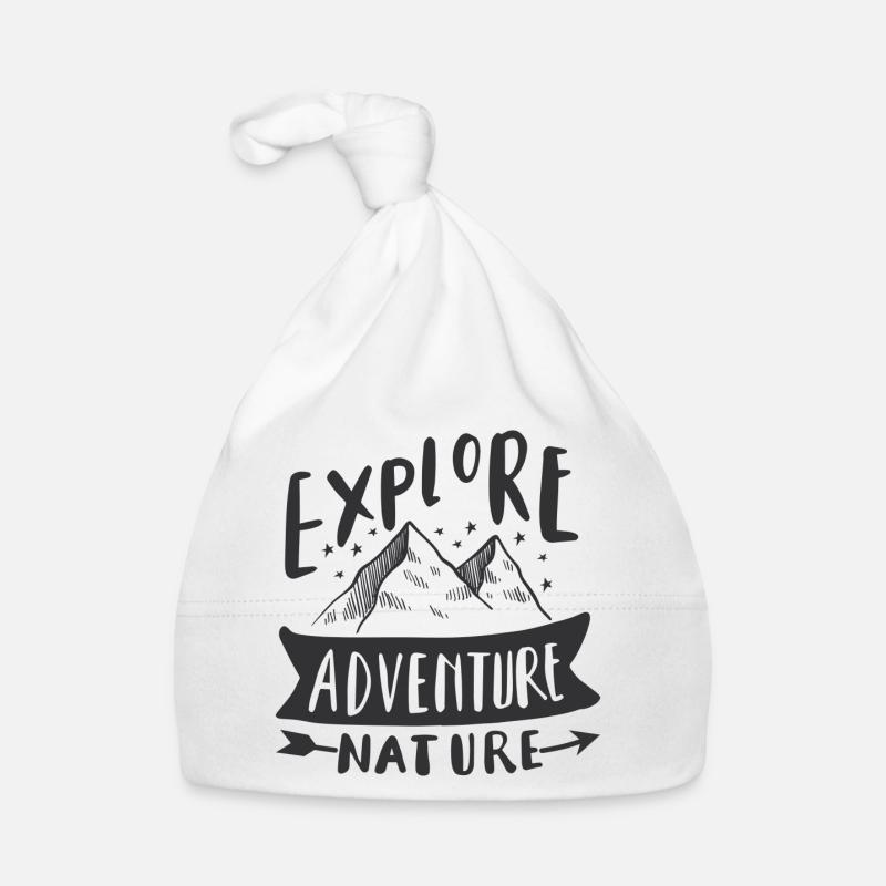 Explorez Adventure Nature - Bonnet bio Bébé - blanc