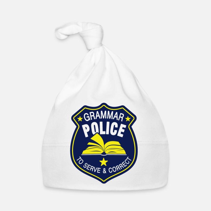 Grammatik Polizei Sprache Sprachlehrer Baby Bio-Mütze