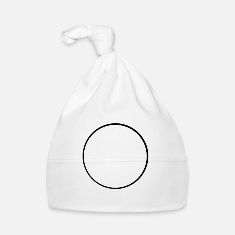 Black Circle Frame Organic Baby Cap