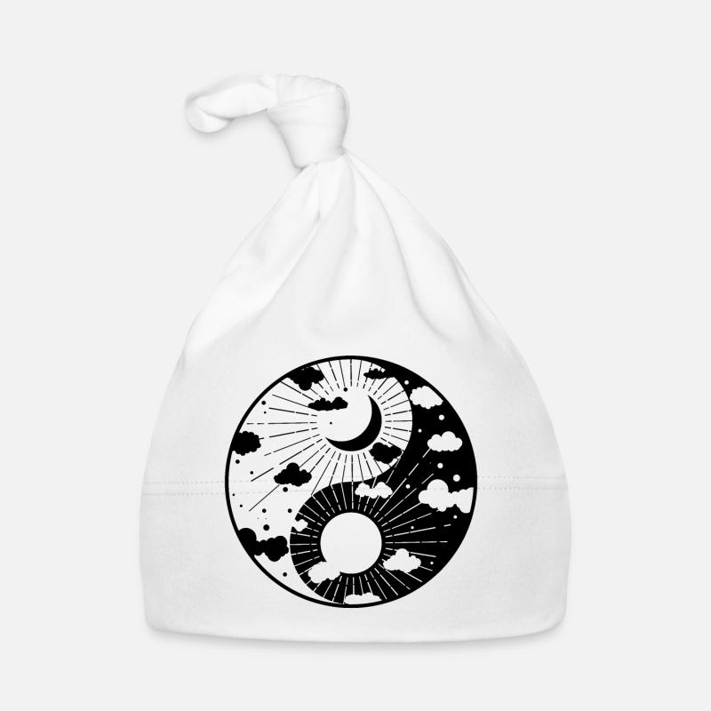 Sun and Moon/ Moon and Sun Organic Baby Cap