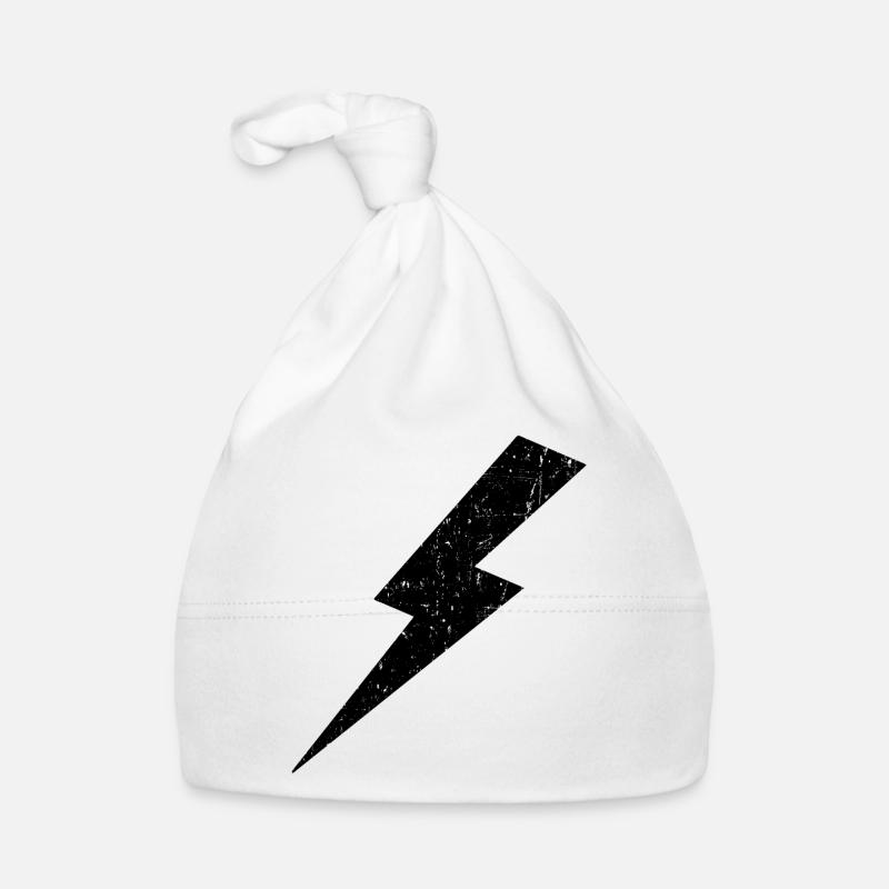 Lightning Bolt Organic Baby Cap