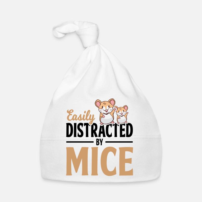 Cute Mouse Mice Keeping Mice Whisperer Organic Baby Cap