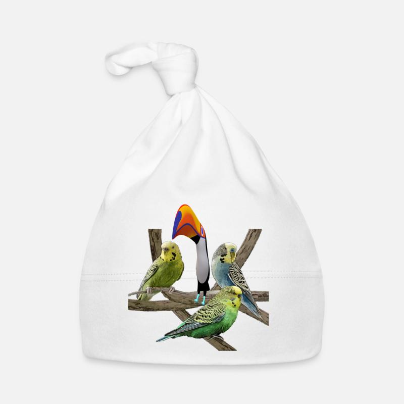 Budgerigars Organic Baby Cap