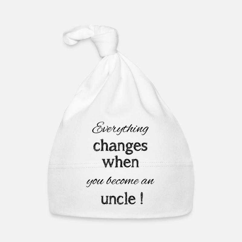 Become à uncle | Oncle | Meilleur oncle Bonnet bio Bébé