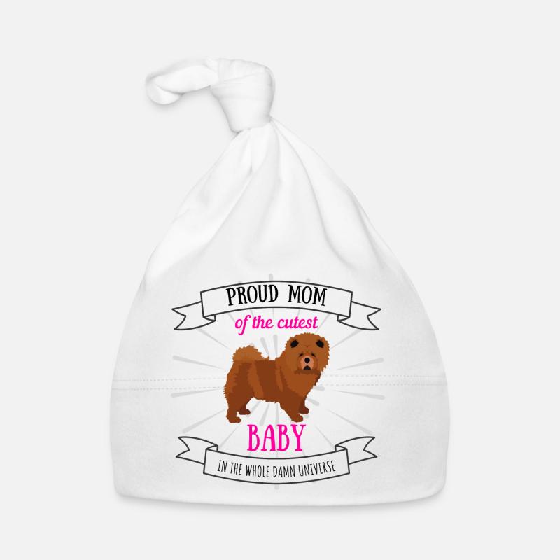 Chien mamma bébé cool proverbes chien chiot Chow chow chow Bonnet bio Bébé