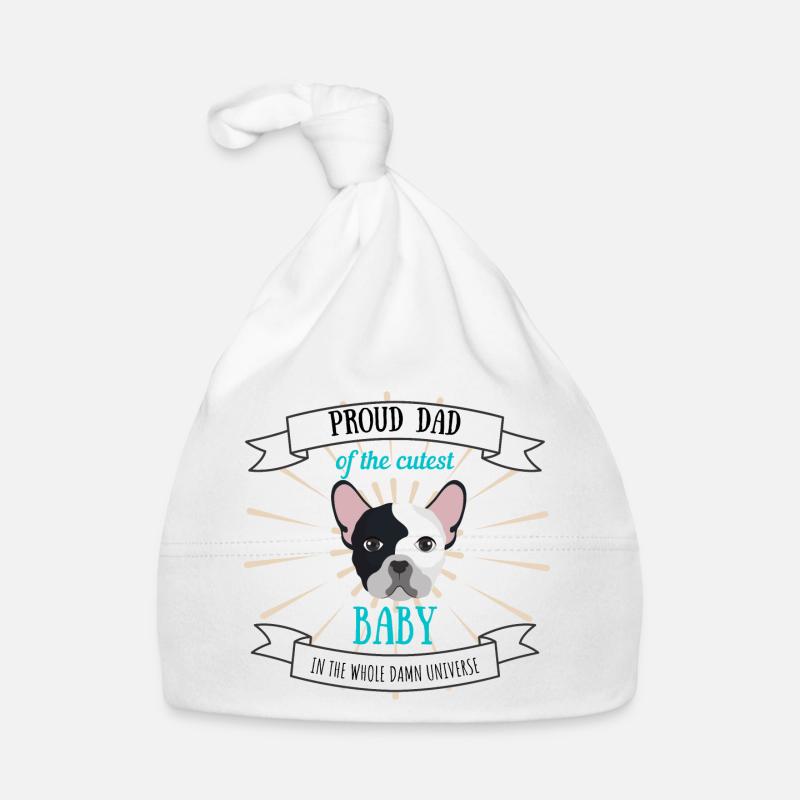 Fier papi de chien chien bouledogue français Bonnet bio Bébé