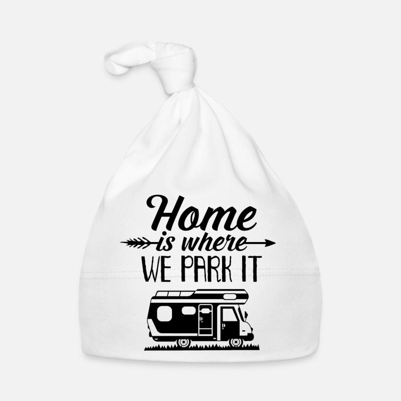 Maison est où nous garons camping camp sauvage Bonnet bio Bébé