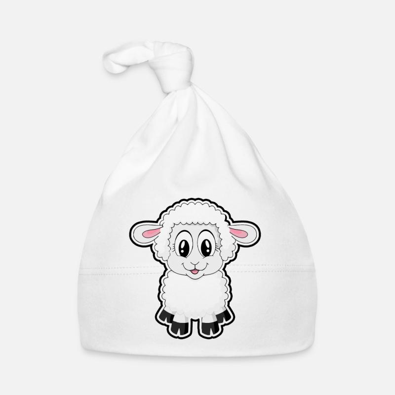 Süßes Schaf Baby Bio-Mütze