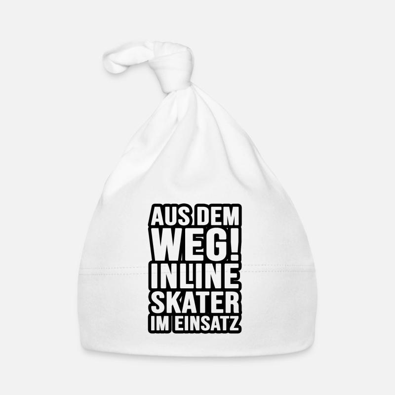 Aus dem Weg! Inline Skater im Einsatz! Baby Bio-Mütze