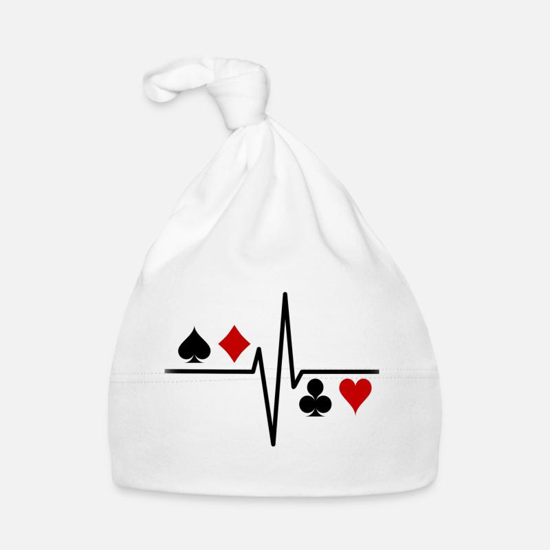 Poker Herzschlag Baby Bio-Mütze