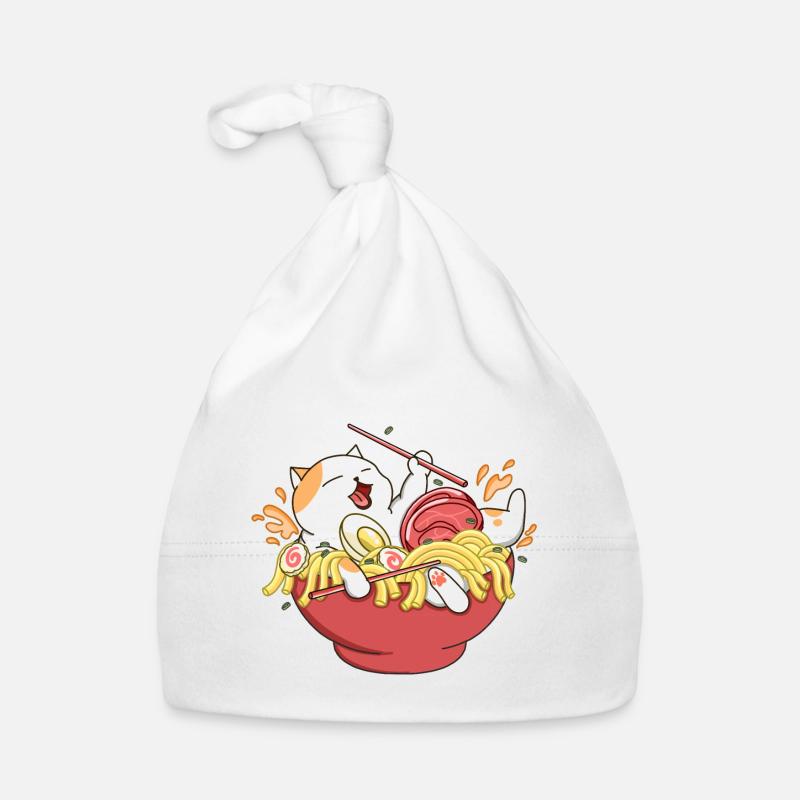 Happy Cat Ramen Nudeln Baby Bio-Mütze
