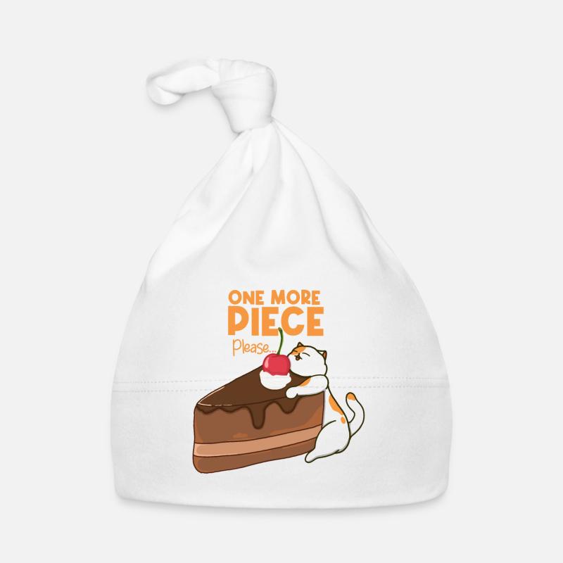 Katze und Schokolade Kuchen Baby Bio-Mütze