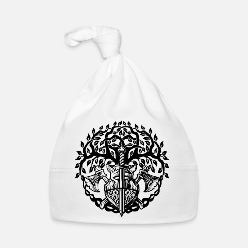 Celtic Irland Wikinger Keltisch Knoten Muster Baum Baby Bio-Mütze