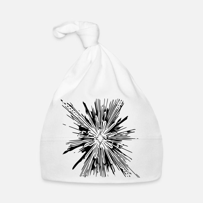 Explosion - Vintage Vector Linien Baby Bio-Mütze