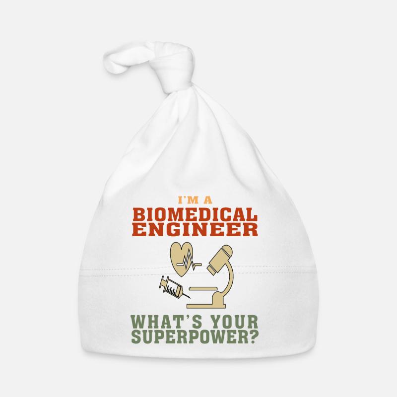 Drôle de citation de génie biomédical pour biomédical - Bonnet bio Bébé - blanc