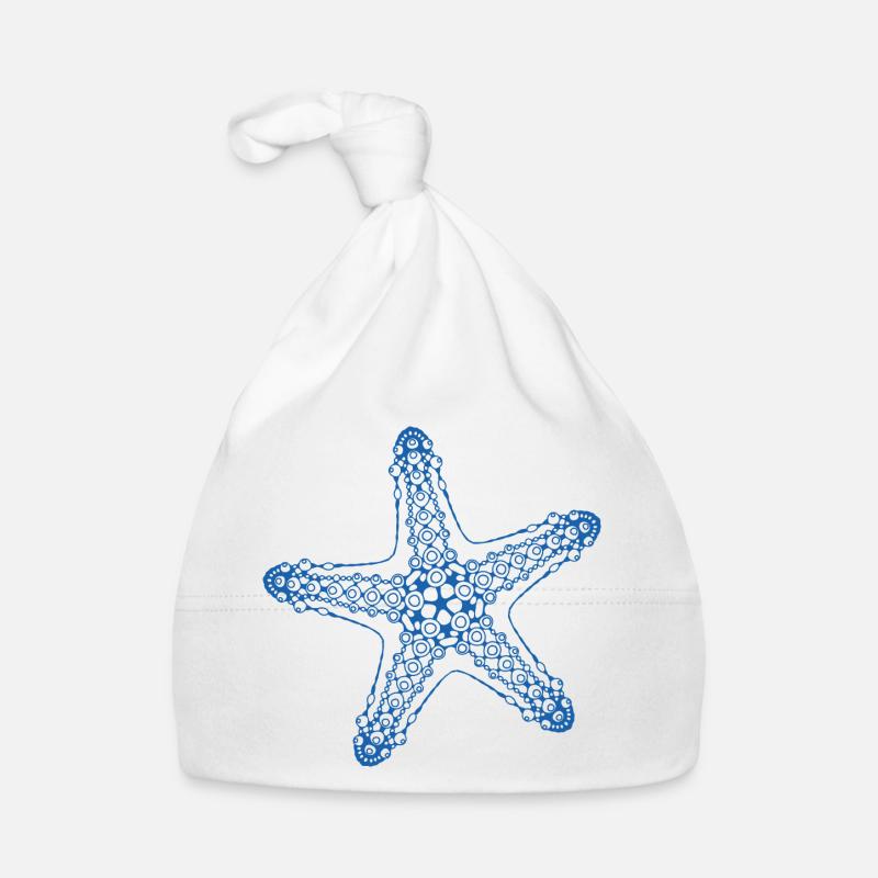 Seestern Baby Bio-Mütze