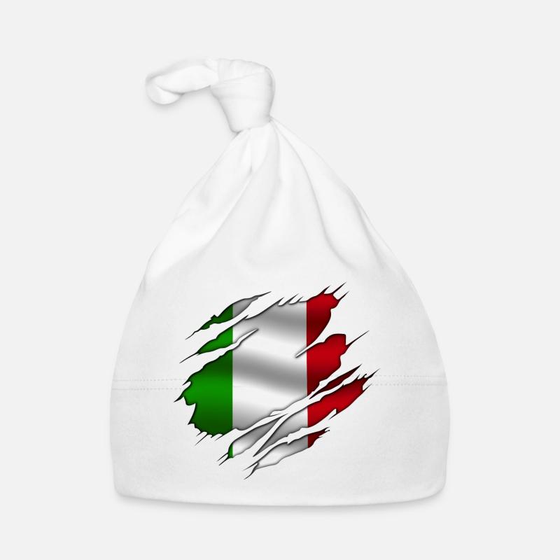 Italy - Italy - Torn design Organic Baby Cap