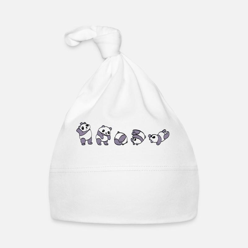 C'est comme ça que je roule T-shirt Pandas mignon Bonnet bio Bébé