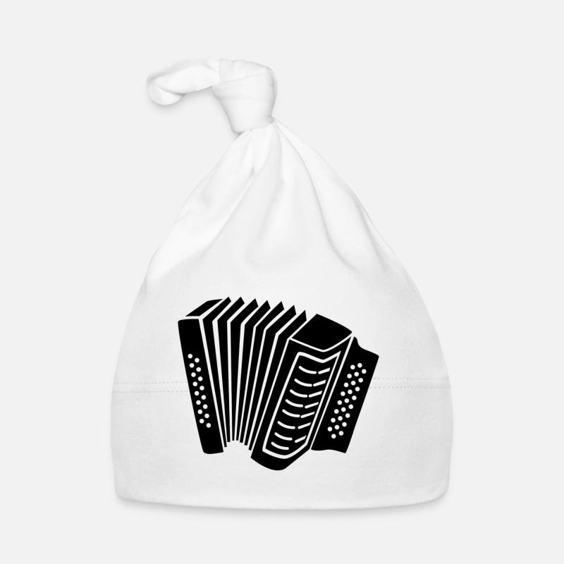 Accordéon - Bonnet bio Bébé - blanc