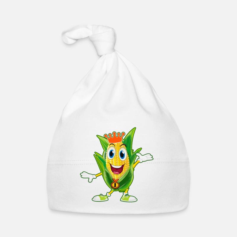 Corn on the cob corn popcorn cinema corn stand popcorn Organic Baby Cap