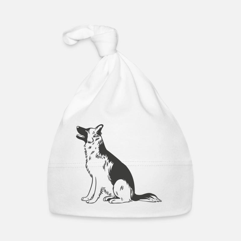 Deutscher Schäferhund Baby Bio-Mütze