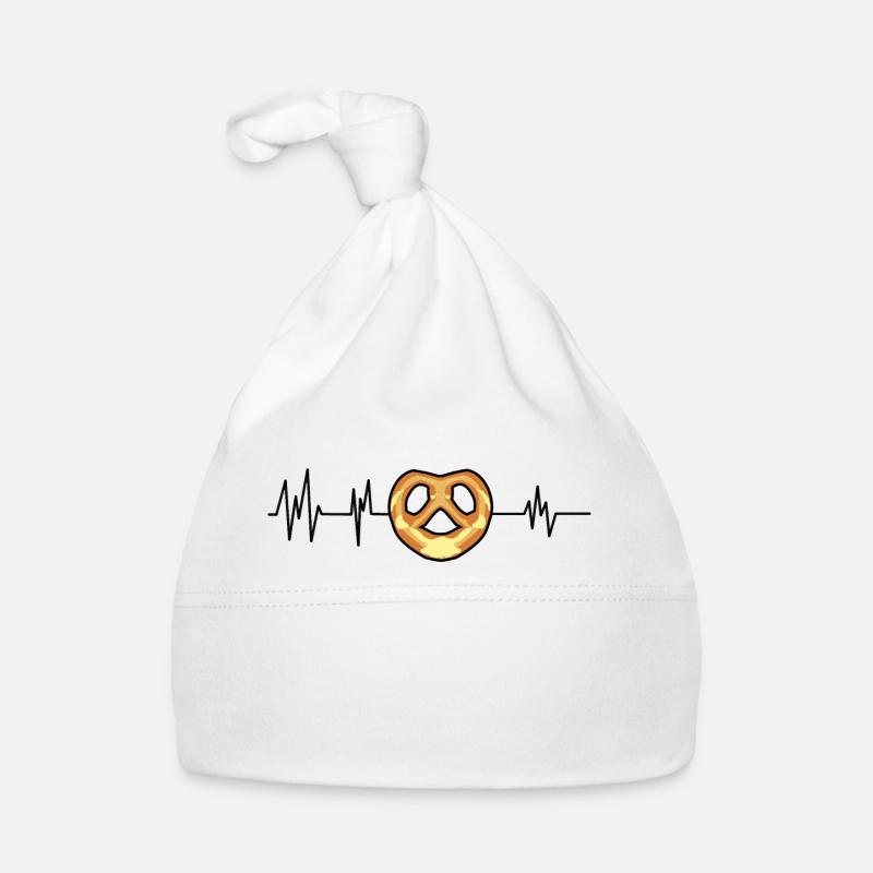 EKG Brezel Herzfrequenz Brezel Liebhaber Baby Bio-Mütze