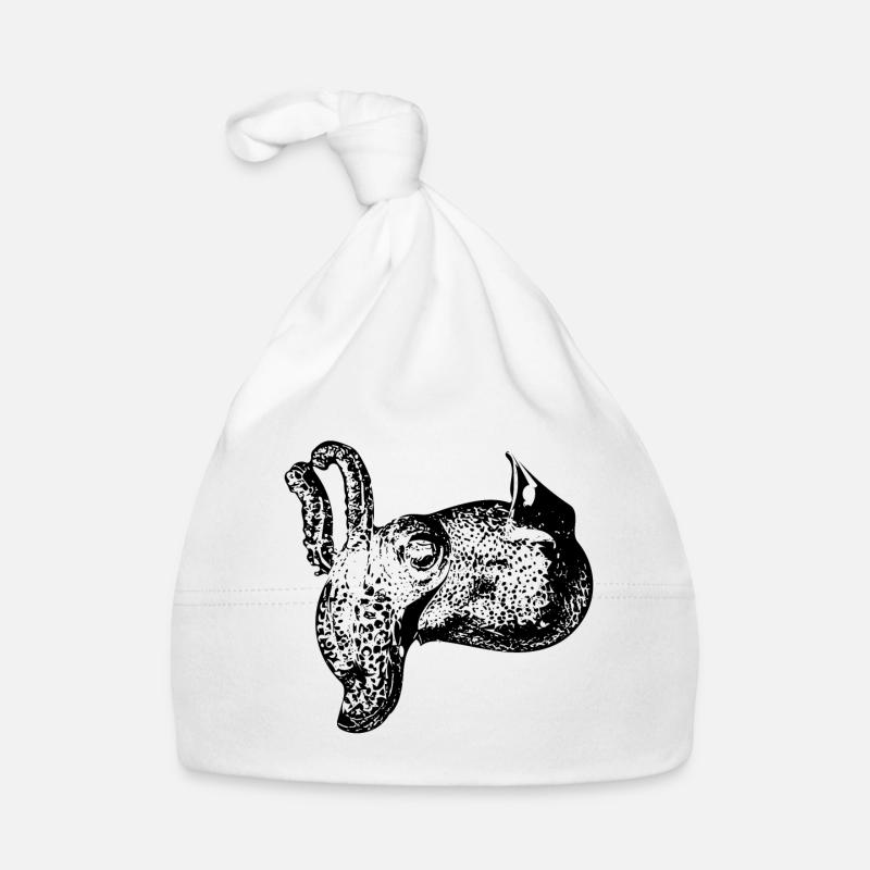 Vintage Cuttlefish Organic Baby Cap