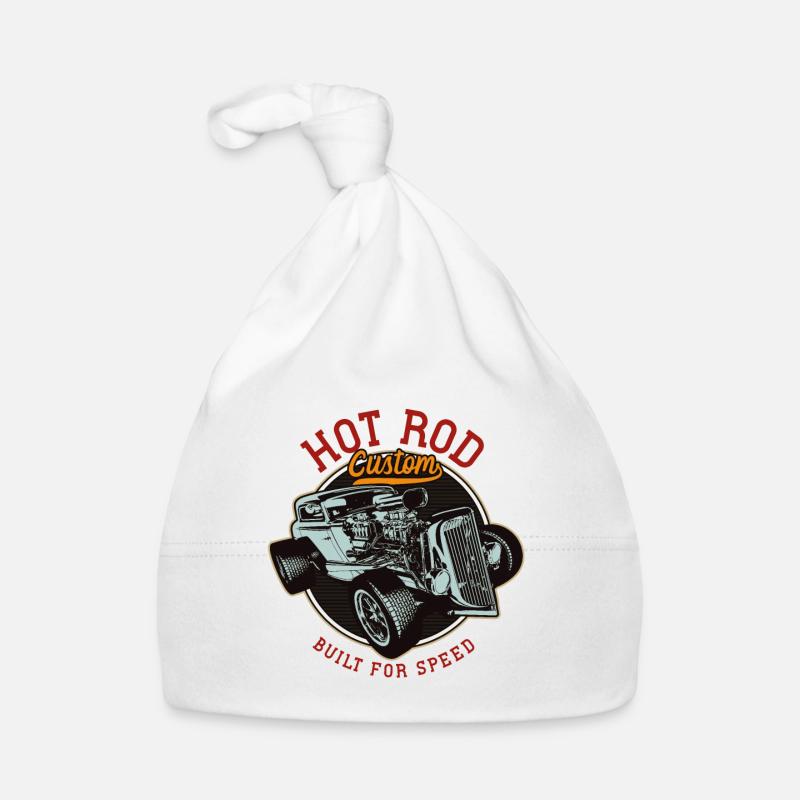 Hot Rod - Voitures de course classiques - lumineuses Bonnet bio Bébé