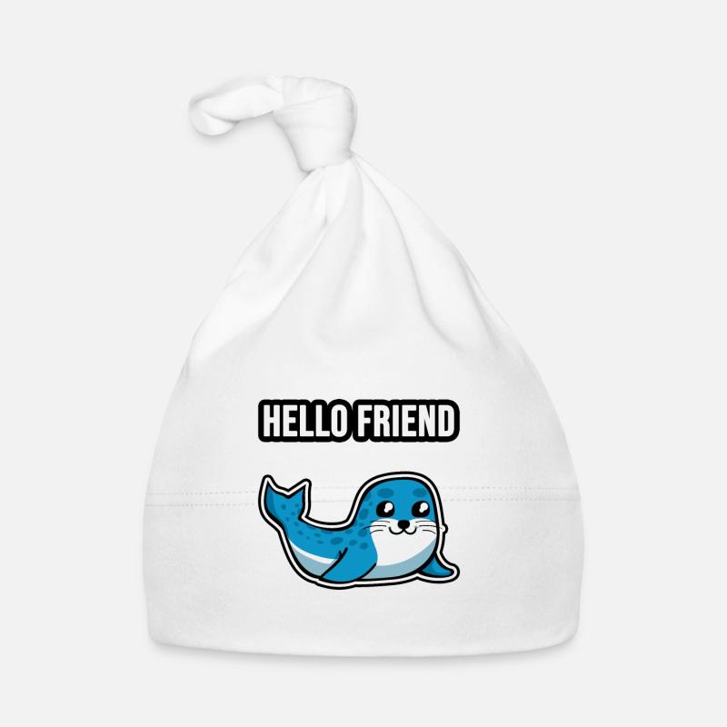 Mignon petit phoque Bonnet bio Bébé