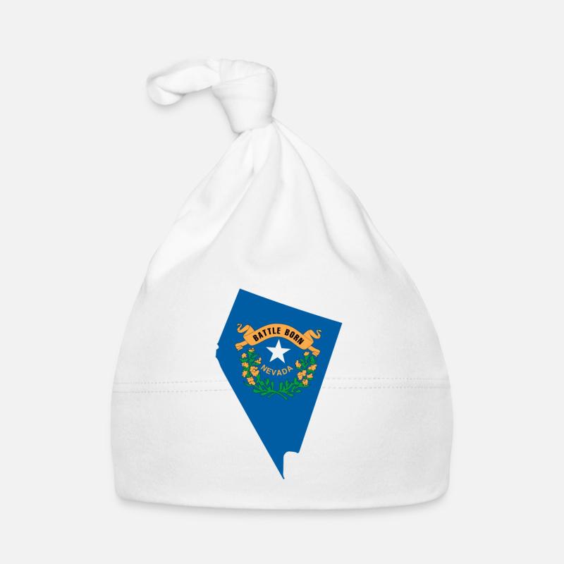 Nevada USA State Nevada Flag Map Organic Baby Cap