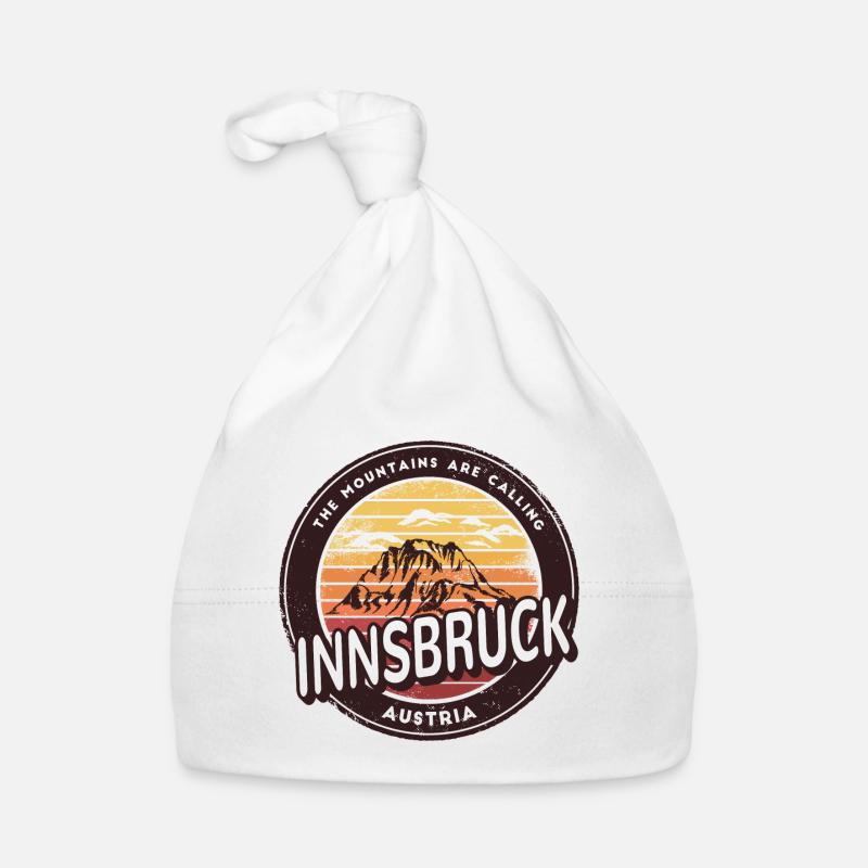 Innsbruck Austria Mountains Design Organic Baby Cap